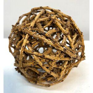 Decorative Woven Twig Sphere Ball 6"